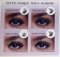 BEFER self-adhesive lash clusters in four styles
