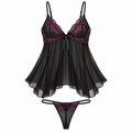 Luvenest lace babydoll lingerie set product image